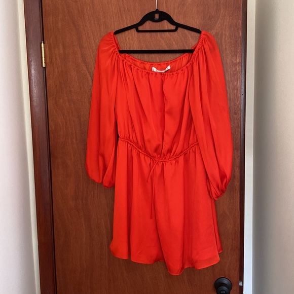 Off The Shoulder Red Dress - Picture 2 of 3